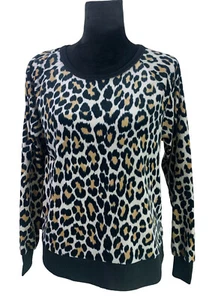 Kate Spade Size M Soft Velvet Animal Print Pajama Top - Picture 1 of 8