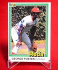 George Foster On Card Auto Autographed 1981 Donruss Baseball Card #65