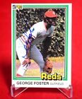 George Foster auf Karte autogrammiert 1981 Donruss Baseballkarte #65