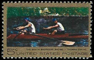 US #1335 MNH 1967 Biglin Brothers Racing - Picture 1 of 1