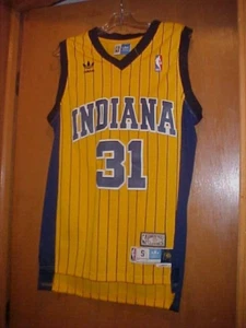 NEW Men's Reggie Miller Hardwood Classics Indiana Pacers Pinstripe Jersey Small - Picture 1 of 19