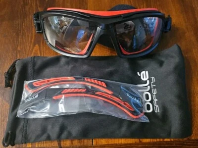 Gafas de seguridad Bollé, correa/brazo elástico intercambiable, SIN embalaje original Foto 1 de 2