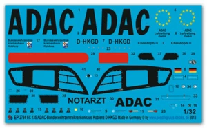 Peddinghaus-Decals 1/32 2784 Ec 135 Hôpital Koblenz D - Photo 1 sur 1