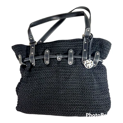 The SAK Womens Handbag Black Knit, Sak Logo - Изображение 1 из 4