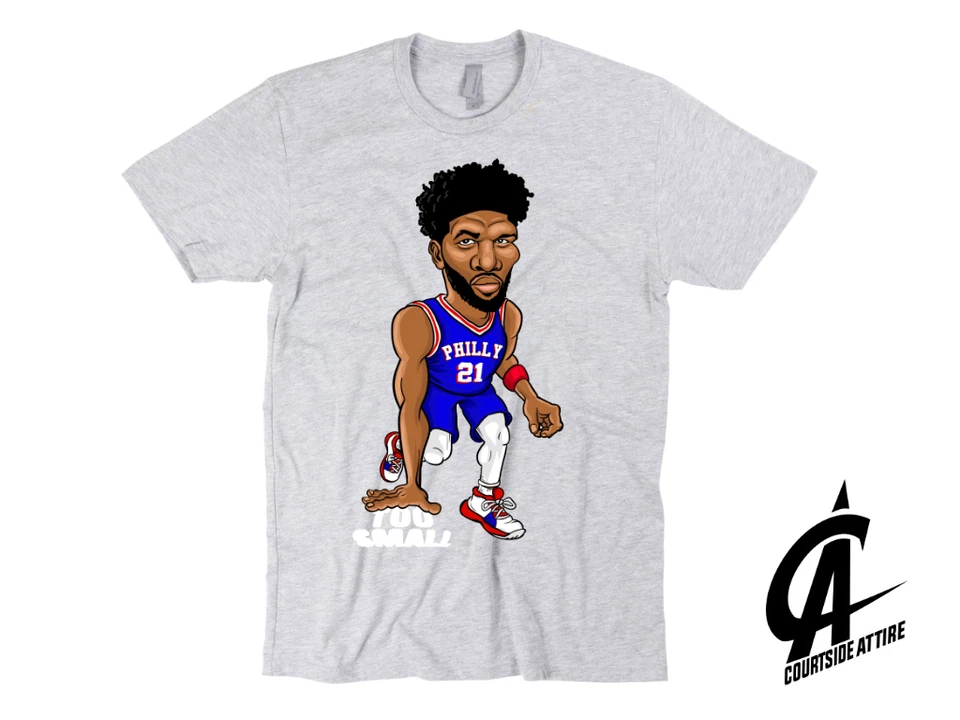 Camisa Joel Embiid Too Small Philly Sixers Para Hombre Unisex Adulto Foto 1 de 2