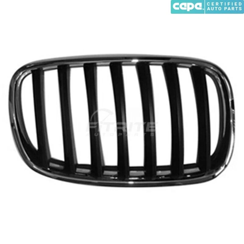 Grelha frontal direita preta com moldura cromada 2008-2014 compatível com BMW X6 BM1200181C Capa - Imagem 1 de 1