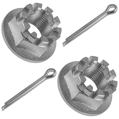 Set of 2 Rear Axle Castle Nuts & Pins for Honda TRX250X Fourtrax 250 1987-1992 - Image 1 of 4
