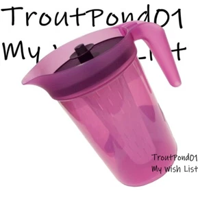 Tupperware 2 Quart Push Button Pitcher with Infuser Dewberry Purple New - Picture 1 of 3