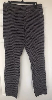 Apt 9 Womens Pants Brown & Black Stripe Size 10 Pull On Stretch Straight Leg EUC - Image 1 of 4