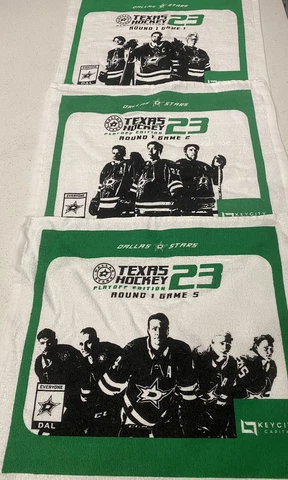 Dallas Stars NHL Hockey 2023 Playoffs Games 1 2 5 Rally Towels 3 Towels New Cover