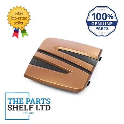 NEW GENUINE COPPER SEAT GRILLE BADGE LEON 17>, IBIZA, ARONA 18>  5F0853679C27A  - Image 1 of 4