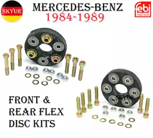 Front & Rear Driveshaft Flex Joint Disc Kits For 84-89 Mercedes-Benz FEBI - Picture 1 of 5