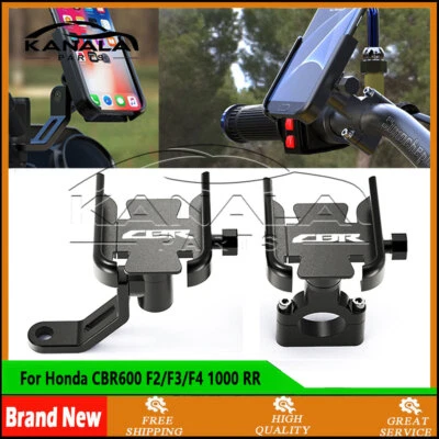 For Honda CBR600 F2/F3/F4 1000 RR Mobile Phone Holder GPS Stand Bracket NEW Foto 1 de 4