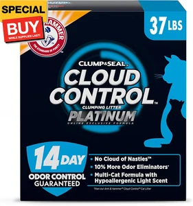 Cloud Control Platinum Clumping Cat Litter, 37 lb - Picture 1 of 10
