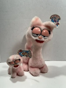 Lot Of 2 Dakin Arlene Garfield Cat Girlfriend Plush 11” + Mini 5” 1984 W/ Tags - Picture 1 of 12
