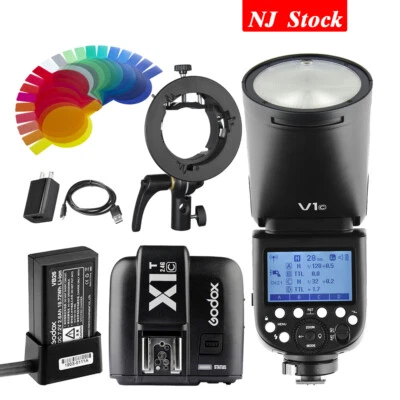 Godox V1-C Camera Flash Speedlite X1T-C Transmitter S2 Bracket For Canon 5D 6D - Image 1 of 4