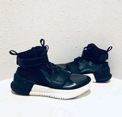 Under Armour Women’s High Top Leather  Black Sneakers Size US 6 NEW - Image 1 of 4