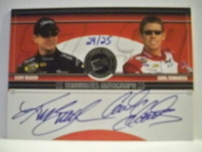 Kurt Busch/Carl Edwards 2005 Press Pass eclipse Teammates Autograph - Image 1 of 2