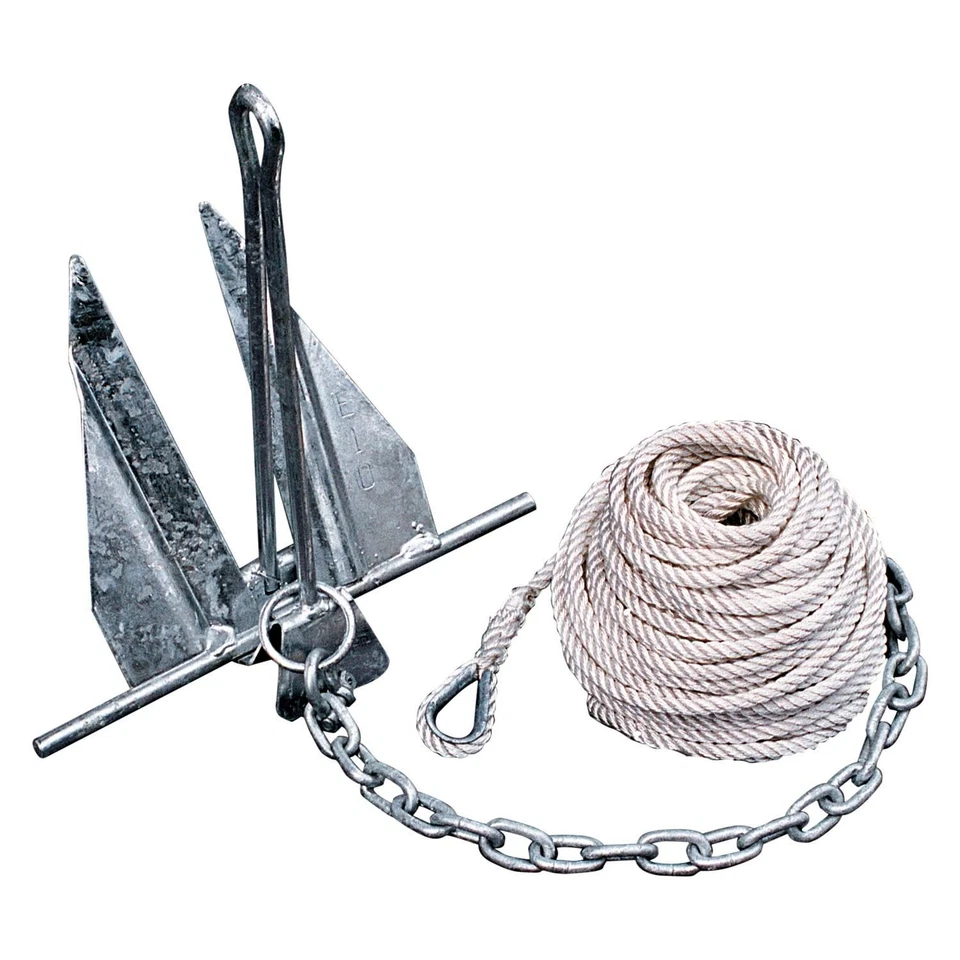 Tie Down Engineering 5 lb Galvanized Steel Hooker Quik-Set Fluke Anchor Kit - Imagem 1 de 1