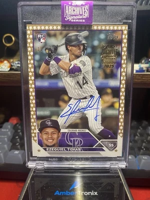 2025 Topps Archives Signature Series Ezequiel Tovar 1/1 2023 Topps Series 2 - Image 1 of 2