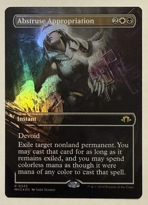 Abstruse Appropriation Borderless Foil - Modern Horizons 3 MTG - Image 1 of 2