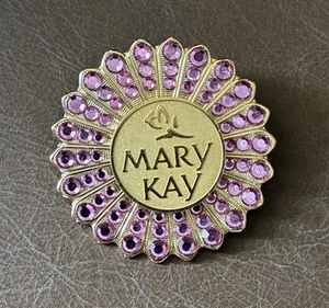 Mary Kay rosa Brosche Anstecknadel Strass Auszeichnung - Bild 1 von 4