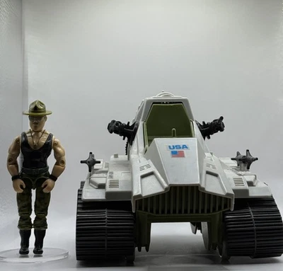 Hasbro 1986 GI Joe Sgt. Figura de acción Slaughter con tanque Triple T 3,75" - #5061 Foto 1 de 4