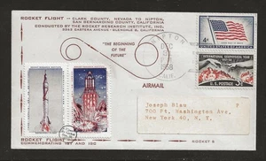 1957 US rocket mail RRI - start of IGY rocket 5 - EZ 20C5 - Picture 1 of 2