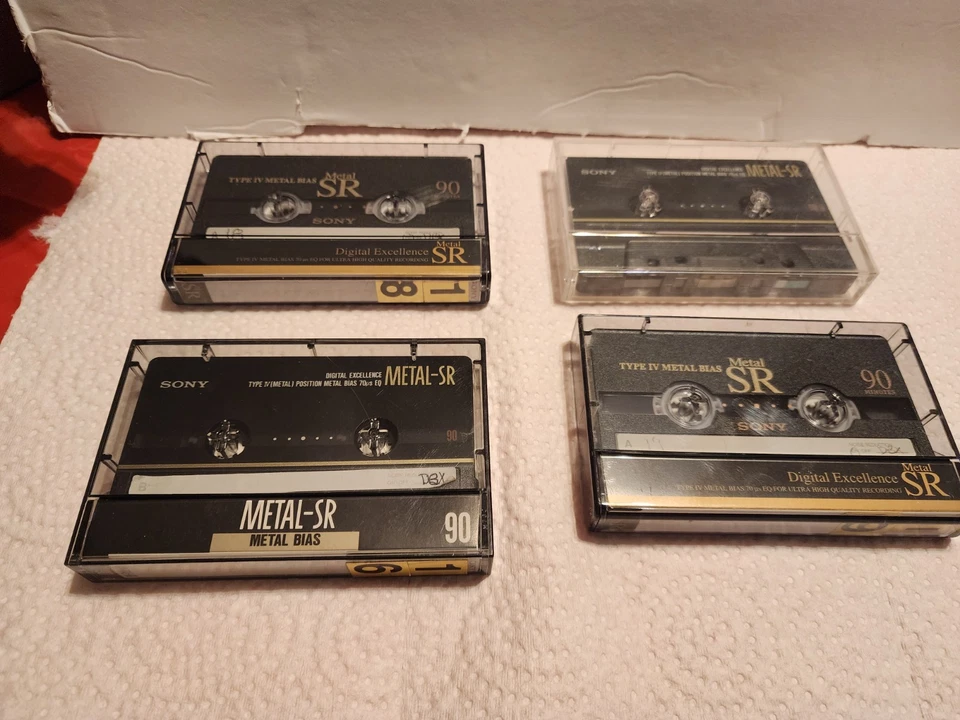 4 Sony metal SR 90 Min Cassettes - Image 1 of 1