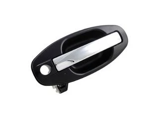 Manija de puerta exterior para Hyundai Santa Fe 2001-2006 delantera izquierda cromada negra Foto 1 de 3