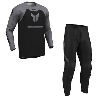 Thor MX Ridemode KINDER Youth Menace Schwarz Motocross Combo Cross Hose Jersey