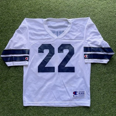 Vintage Dallas Cowboys Emmitt Smith #22 Champion Jersey Youth Sz XL 18/20 - Image 1 of 4