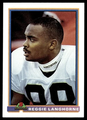 1991 Bowman Reggie Langhorne Cleveland Browns #99 - Image 1 of 2