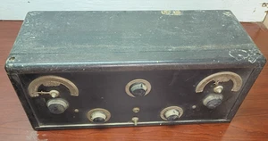 Radio de madera regenerativa vintage Crosley Super Trirdyn regular (1925) - Imagen 1 de 20