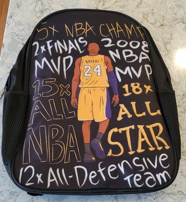 Nueva Mochila Kobe Bryant LA Lakers 5x Campeón de la NBA Jugador Más Valioso All Star Bolsa para Libros Foto 1 de 3