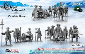 Miniaturas de Wargaming de mesa de artillería sueca 28 mm GNW - Imagen 1 de 1