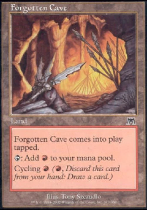 Forgotten Cave -Foil Medium Play MTG Onslaught - Image 1 of 1