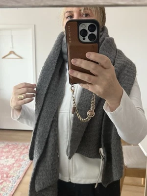 *NEW* FREE PEOPLE - Ribbed Knit Scarf - Gray Soft (Retail $48) - Image 1 of 4