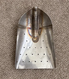 Vintage Stainless Steel Scoop Shovel Blade Holed Quality Handmade Welded Tool - Picture 1 of 16