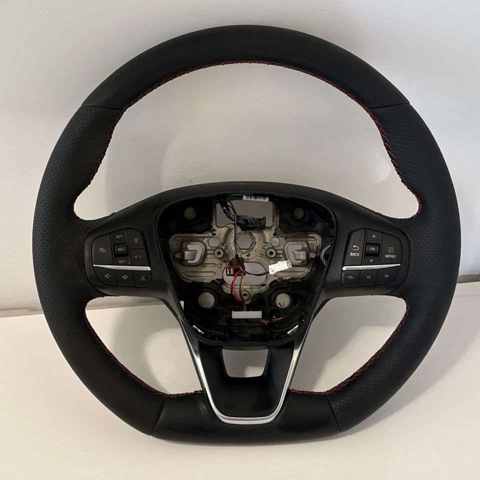 2024 FORD ESCAPE FLAT BOTTOM HEATED RED STITCHING  STEERING WHEEL OEM - Image 1 of 4