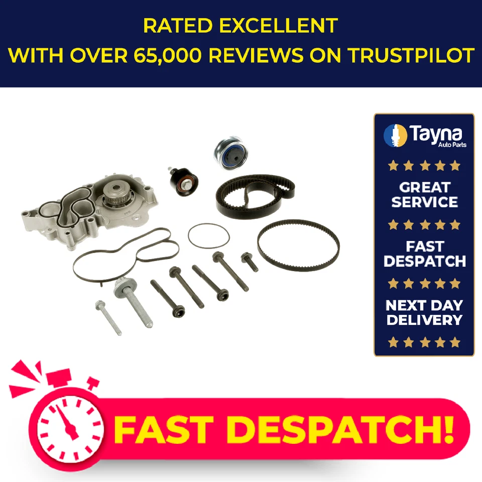 Timing Belt & Water Pump Kit fits AUDI A5 F53, F5A 1.4 16 to 20 Set Gates New - Image 1 of 4