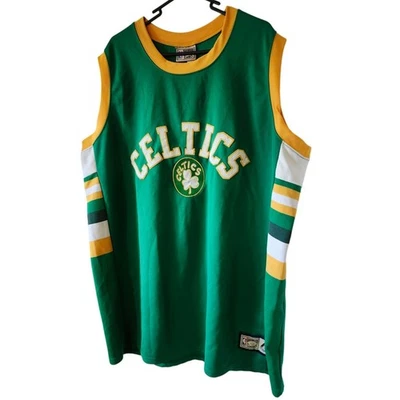 Camiseta vintage 2XL Celtics cosida verde madera clásica bordada Foto 1 de 4