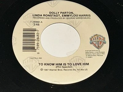 45 rpm vinyl,Dolly Parton,To Know Him Is To Love Him/Farther Along 231E04 - Image 1 of 2