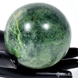 3 Zoll Natürliche Grüne Aventurin Kugel Kristall Energie Kugel Heilung Reiki mit Ständer - Bild 1 von 7