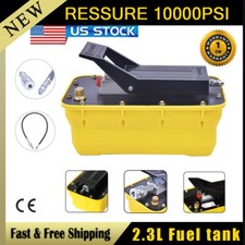 Air Hydraulic Foot Pedal Pump 10,000Psi Auto Body Frame Machines Pneumatic 2.3L