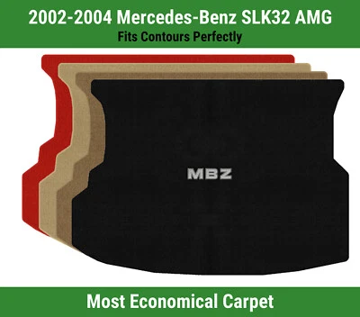 Alfombrilla de maletero Lloyd Velourtex para '02-04 Mercedes-Benz SLK32 AMG con apliques MBZ Foto 1 de 4