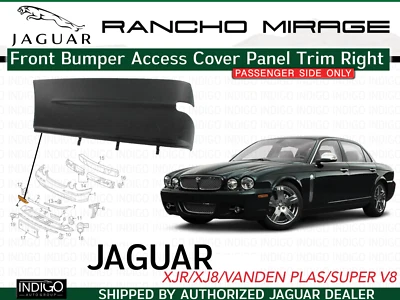 Cubierta de acceso para parachoques delantero derecho JAGUAR OEM 04-07 XJ8 C2C26841 Foto 1 de 4