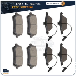 Front And Rear Ceramic Brake Pads Set For 2005-2011 Audi A6 Quattro Base 4.2L - Picture 1 of 4
