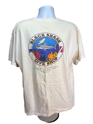 Camiseta Black Shark Dive Shop México Vintage Años 90 XL Surf Ancla Puntada Única Foto 1 de 4