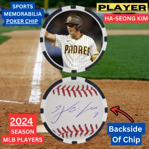 HA-SEONG KIM - 2024 MLB PLAYER - POKER CHIP - **SIGNED** - Picture 1 of 2
